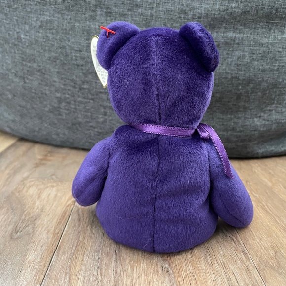 Tags Attached Princess Diana Ty Beanie Baby "Princess" Teddy Bear - Picture 6 of 8